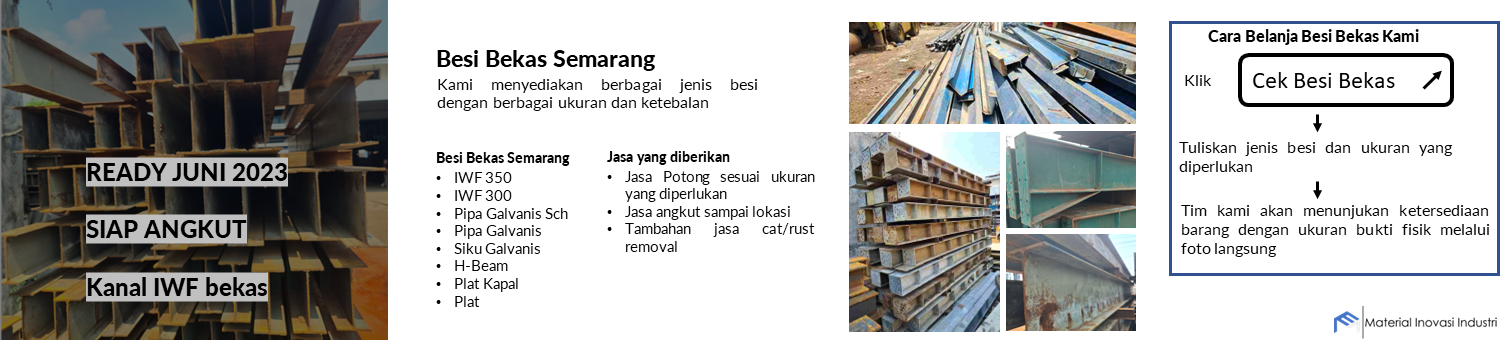 Besi bekas Semarang PT Material Inovasi industri